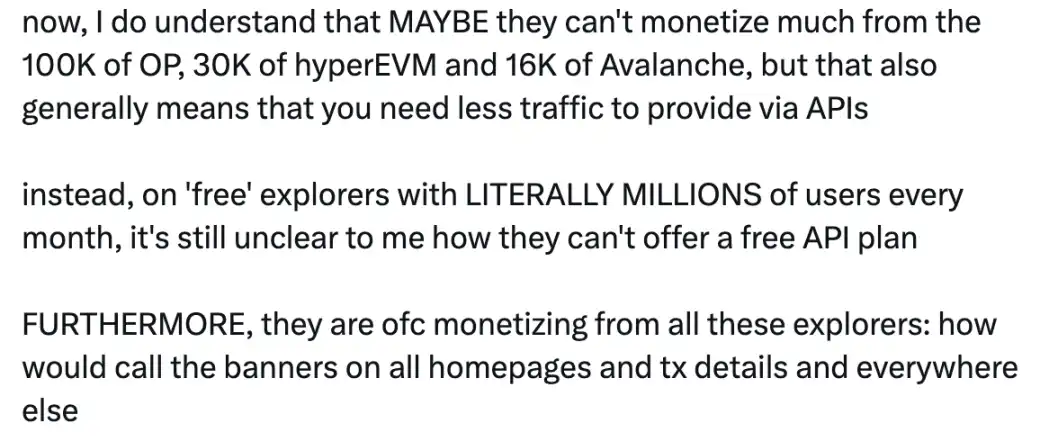 Etherscan เรียกเก็บเงินอย่างน่าประหลาดใจ! เปิดเผยโดยบังเอิญถึงความขัดแย้งในการพึ่งพาข้อมูลของระบบนิเวศ Ethereum