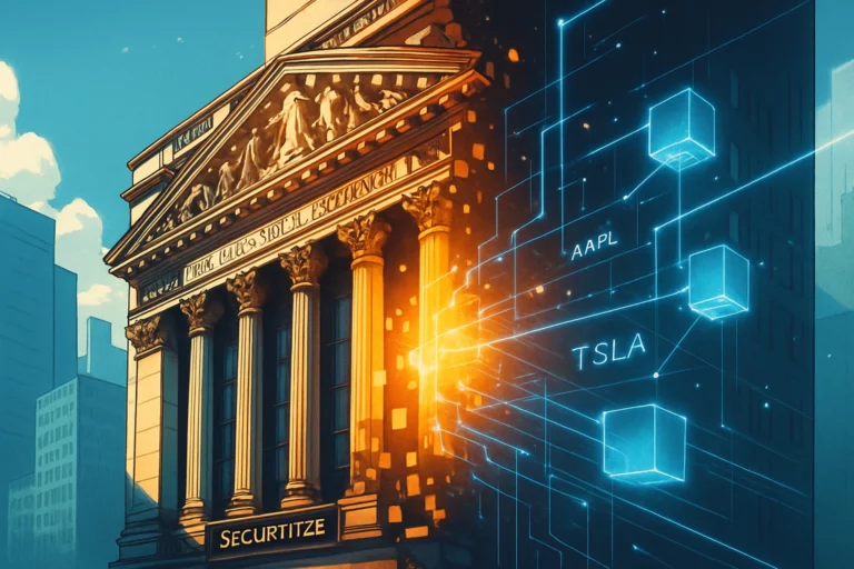 Securitize แสดงตัวอย่างการเปิดตัวตลาดซื้อขายหุ้นแบบ 